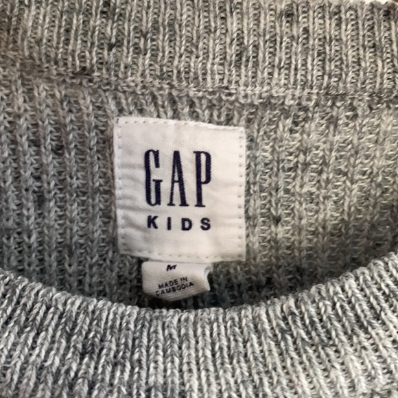 Gap Grey and Blue Knit Striped Sweater - Picture 4 of 8